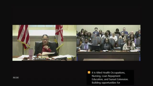 Panel backs expanding nursing loan-repayment eligibility and extending Board of Nursing oversight under House Bill 19