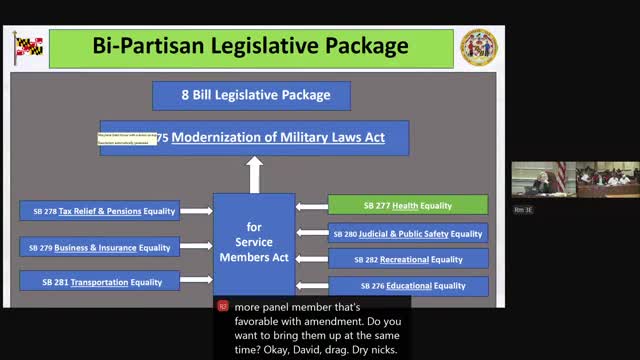 Senator outlines broad overhaul to modernize Maryland military laws to 'uniform services'