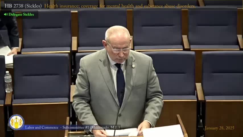 Substitute approved to set "generally accepted standards of care" for mental health and substance use treatment