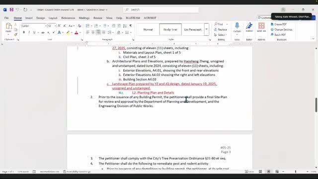Council approves revised plan for 51 Oak Ave, reducing units and preserving landscape setbacks