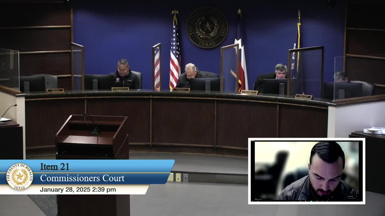 Hidalgo County Commissioners Approve Multiple Subdivisions and Water Supply Guarantees