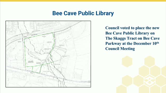 Bee Cave City Council votes to advance new public library and safety improvements on ballot