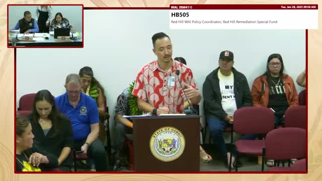 Committee advances bill to fund Red Hill remediation and sustain oversight