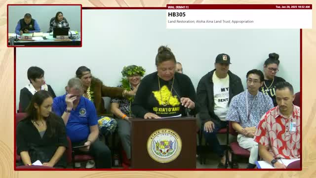 Public testimony urges return of military-leased lands; committee defers bill to allow further work