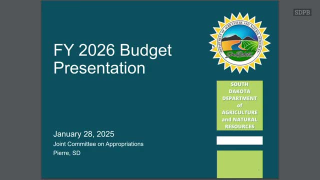 Agriculture and Natural Resources details ARPA water grants, riparian buffers and proposed CAFO fee increases