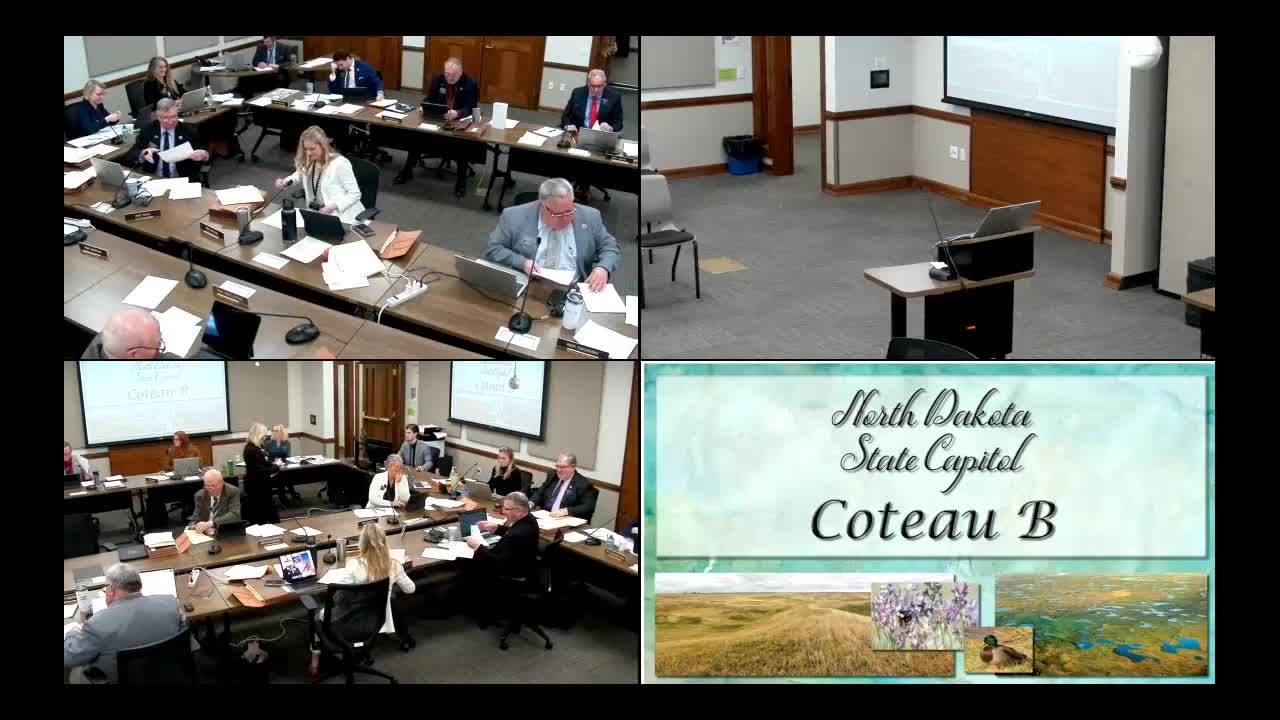 Committee clears local‑funded turf project for North Dakota State College of Science; committee approved moving bill out of committee