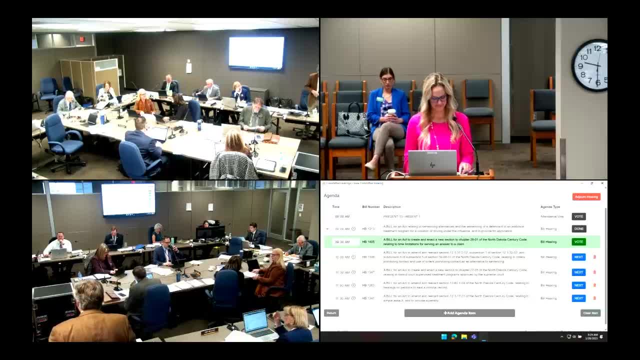 Court staff opposes extending civil answer deadline from 21 days; bill paused for further amendment