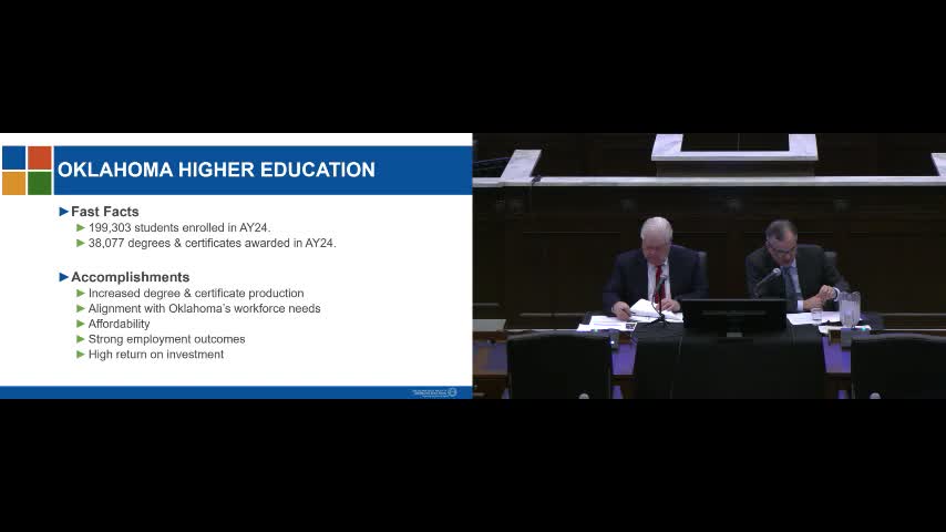 Oklahoma regents emphasize college affordability as 87% of degrees align with critical job sectors