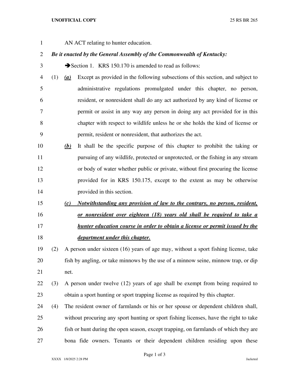 Kentucky enacts fishing and hunting licensing reciprocity with neighboring states