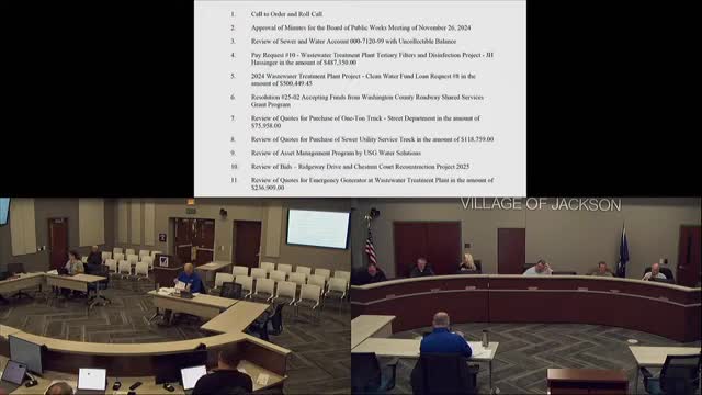 Board of Public Works approves $500K loan for wastewater treatment plant upgrades