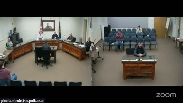 Polk County board adopts 2025–26 budget calendar and appoints Greg Hansen as budget officer