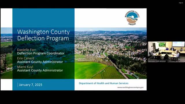 Washington County reports early growth in Measure 110 deflection program; staff seek funding and legislative clarity