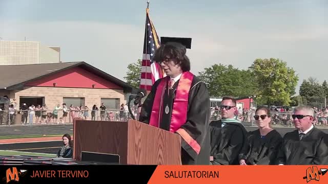 Valedictorian Spencer Lorenz celebrates resilience and community at Minooka High School graduation