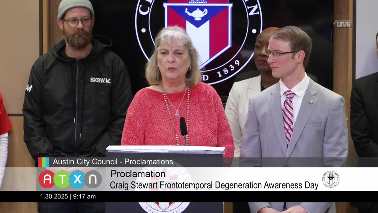 Austin honors music industry icon Craig Stewart and raises awareness for frontotemporal degeneration