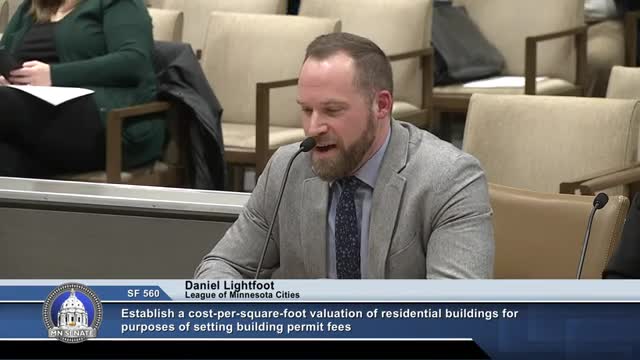 Senate committee debates residential permit fees and housing cost transparency in Minnesota