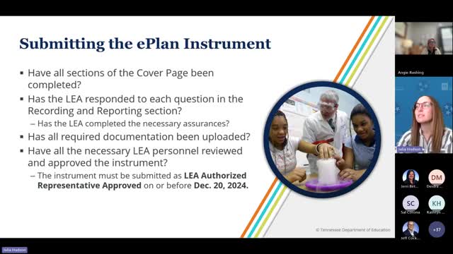 Tennessee education officials clarify federal reporting requirements for ESSER-funded projects