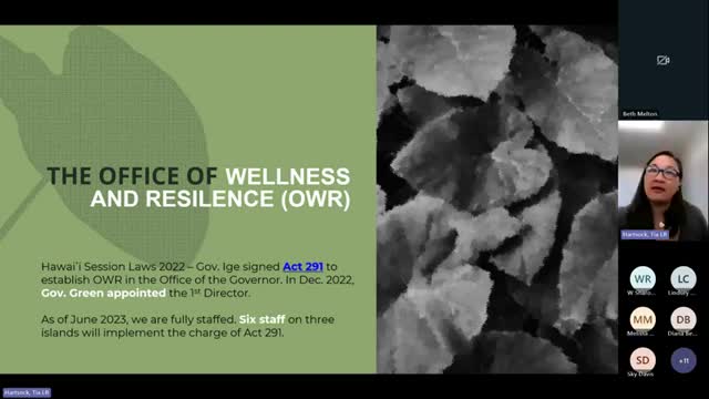 Hawaii's Office of Wellness and Resilience leads community-driven recovery efforts after Maui fires