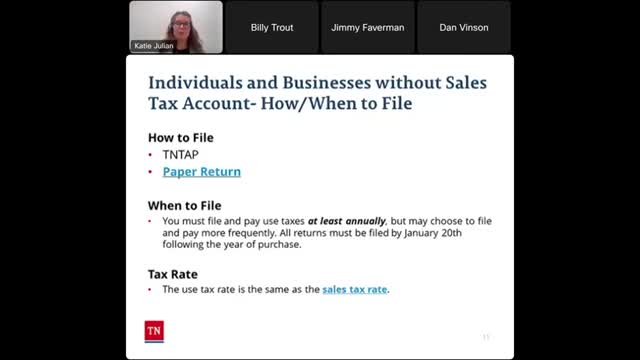 Tennessee officials simplify consumer use tax filing process ahead of January deadline