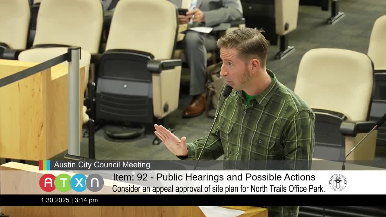 Austin residents challenge site plan approval citing environmental risks and code violations