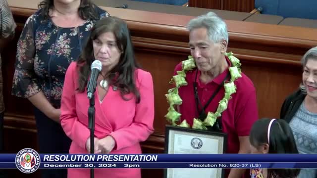 Guam legislators honor Danny Perez for decades of dedicated service and musical contributions