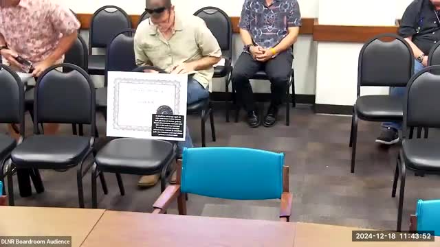 Karen Fetzer demands resignation of Chair Curtis during heated public testimony in Hawaii