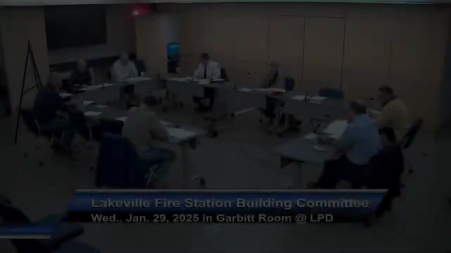 Lakeville Building Committee finalizes plans for new fire station and infrastructure improvements