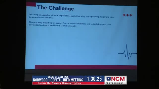 Norwood community rallies for new hospital as first responders face critical challenges