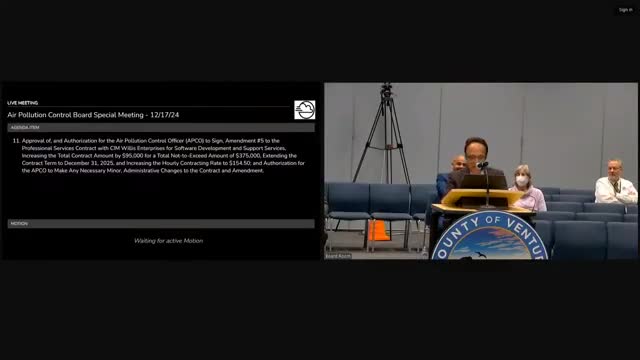 APCD board signs CARB at-berth MOU for Port Hueneme; approves contracts, grants and 2025 rule calendar