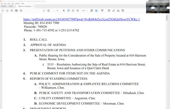 Boone council approves resolution authorizing sale of 616 Harrison Street