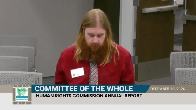 Cedar Falls Human Rights Commission reports fiscal-year activity and raises concerns about state law changes