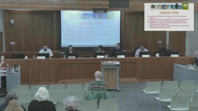 Council moves 200 North road improvement interlocal to action after construction-contract discussion