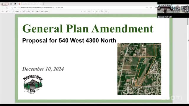 Pleasant View Council adopts general plan amendment for 30.6-acre hillside after debate over road, water and notice