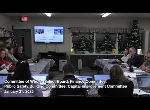 Hubbardston officials discuss financing options, vehicle choices and timing for public safety facility and equipment