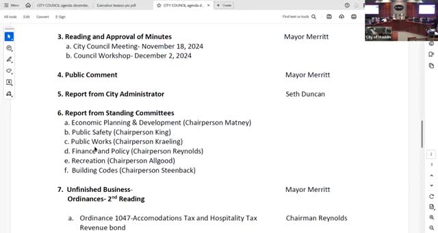 Mauldin sells property to SCDOT for Butler Road improvements; rezoning at Fowler Circle passes first reading