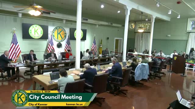 Kenner City Council holds meeting addressing community events and local development projects