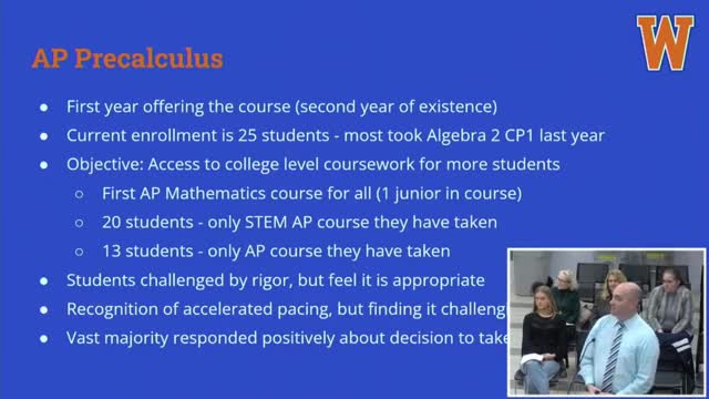 Walpole High School launches first AP Precalculus course boosting student engagement and confidence