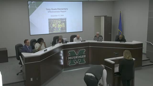 Tony Goetz Elementary principal reports mixed state scores, improving benchmarks and student leadership trip to Ron Clark Academy