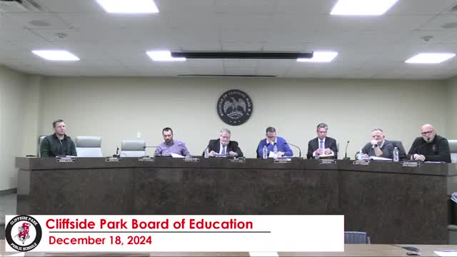 Cliffside Park Board gets clean administrative review of food service; approves corrective action plan for 2023–24 audit