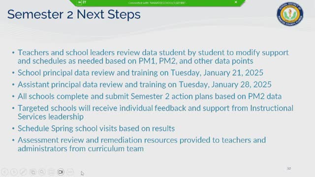 School district implements targeted support and training for teachers ahead of spring evaluations