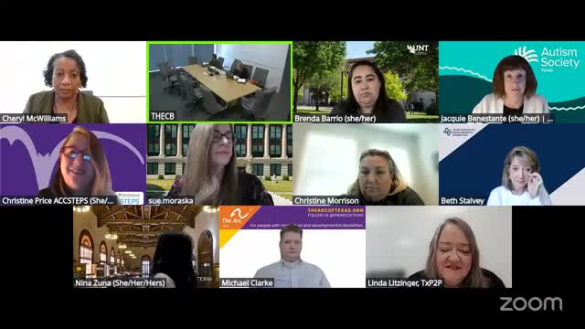 THECB advisory committee reviews state of postsecondary supports for students with IDD, plans SB55 report