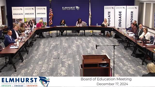 Elmhurst District 205 board approves 2024 tax-levy resolution after public hearing