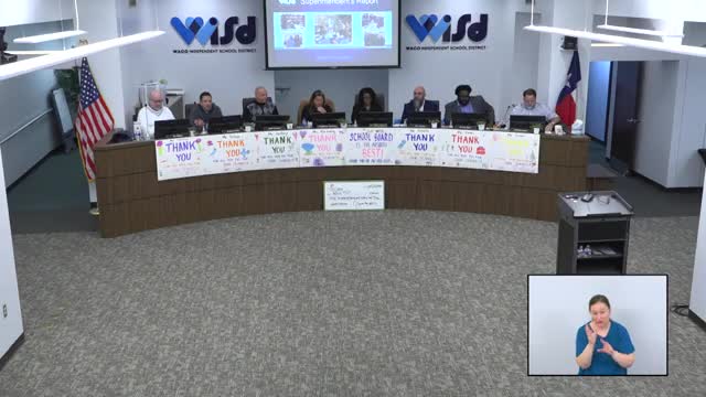 Waco ISD superintendent reports third meeting of attendance-boundaries committee, presents draft K–12 maps