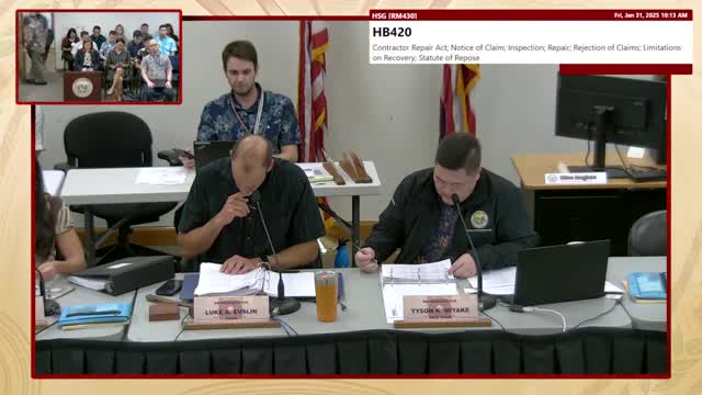 Committee advances construction-defect reform bill after partisan testimony from builders and homeowners' attorneys