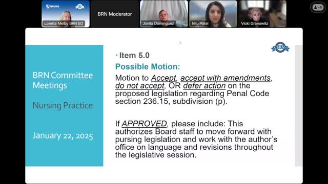 BRN committee votes to pursue bill requiring notice to licensing boards for certain vacated convictions