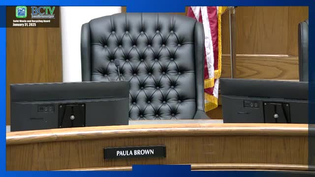 Beaufort County staff outline recycling, convenience-center operations and budget request; no votes due to lack of quorum