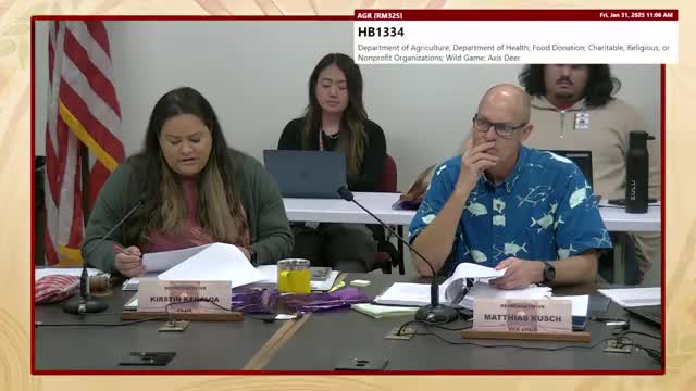 Maui Mayor Bissen supports HB 1334 to ease wild game meat donation regulations