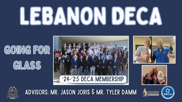 Lebanon High School DECA team advances 33 members to Indiana state competition