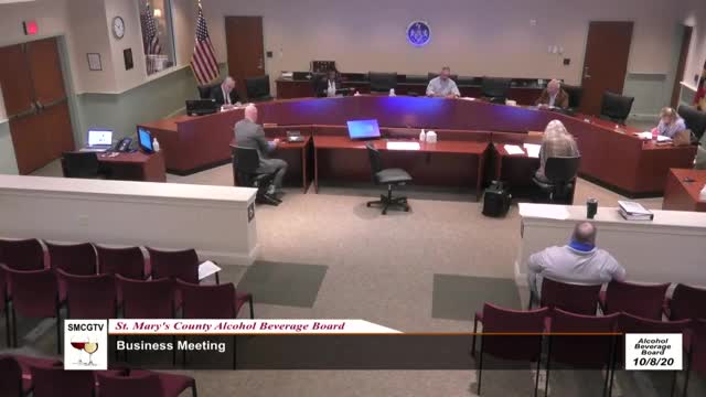 St. Mary's County alcohol board grants multiple conditional license and premise changes, approves distillery permit