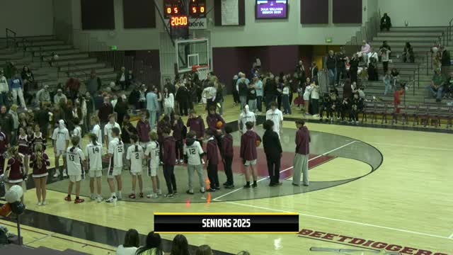 Jordan High honors seniors Beckham Prince, Jaden Griffith and Logan Lockhart before game