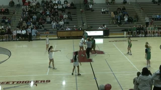 Jordan High outpaces Hillcrest in varsity game; announcer's final score wording unclear